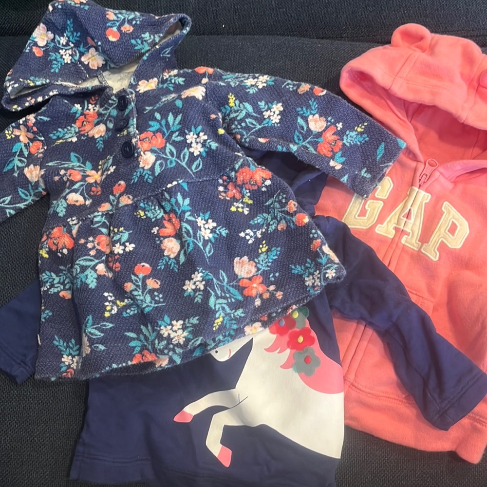 Baby girl 6month hoodies